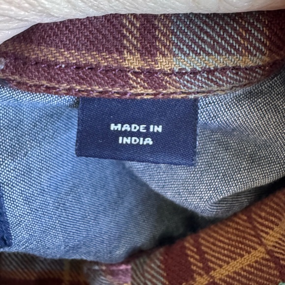 Cremieux Button Down Men Large Red Plaid Long Sleeve Reinforced Elbow luxury - Picture 3 of 11